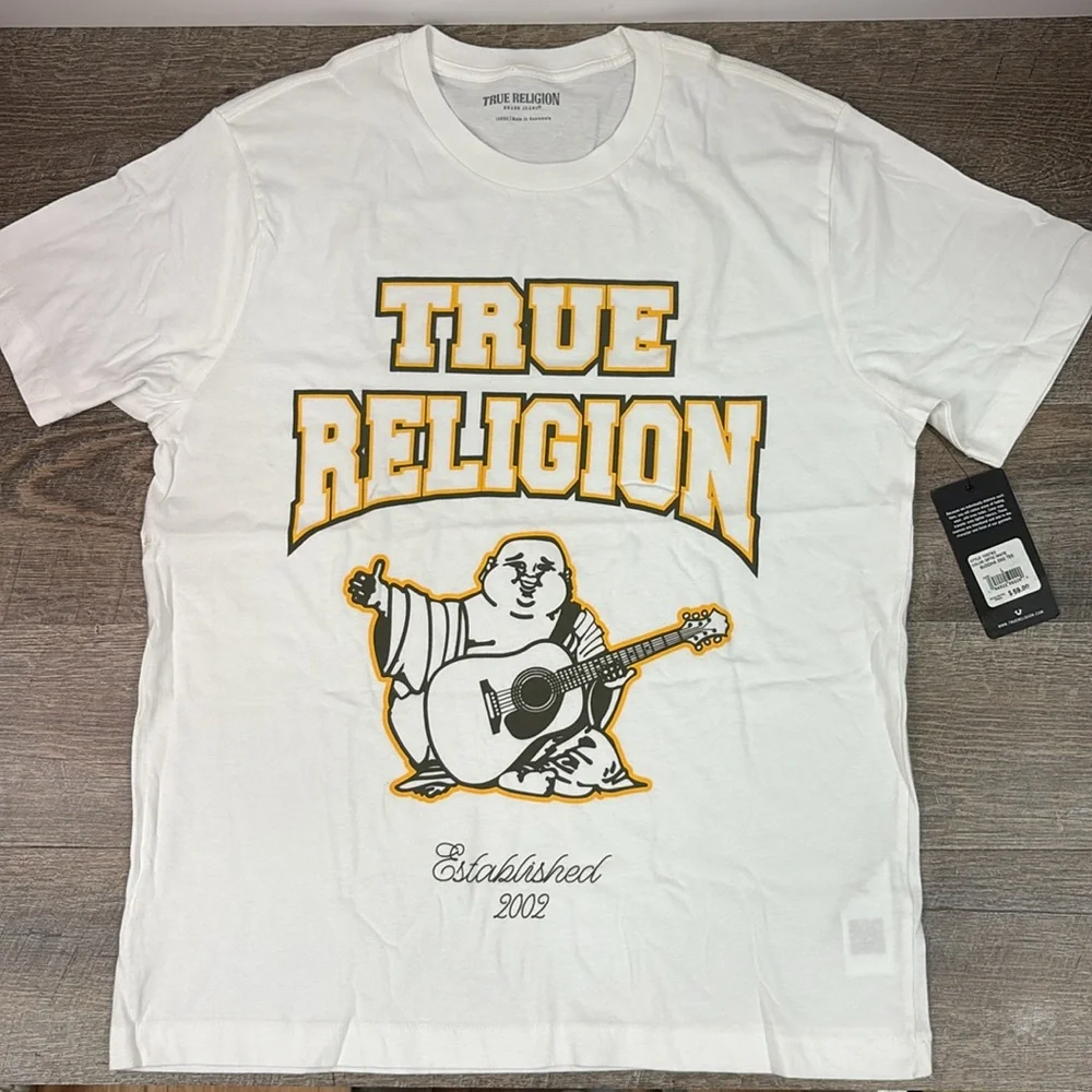 NEW True Religion Buddha 2002 T Shirt Size Large